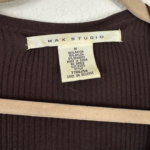 Max Studio Brown Sweater Dress (Medium) - Picture 2 of 3